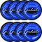 Cobalt Blue Graduation Paper 6.75 Inch Dessert Plates (18/Pkg)